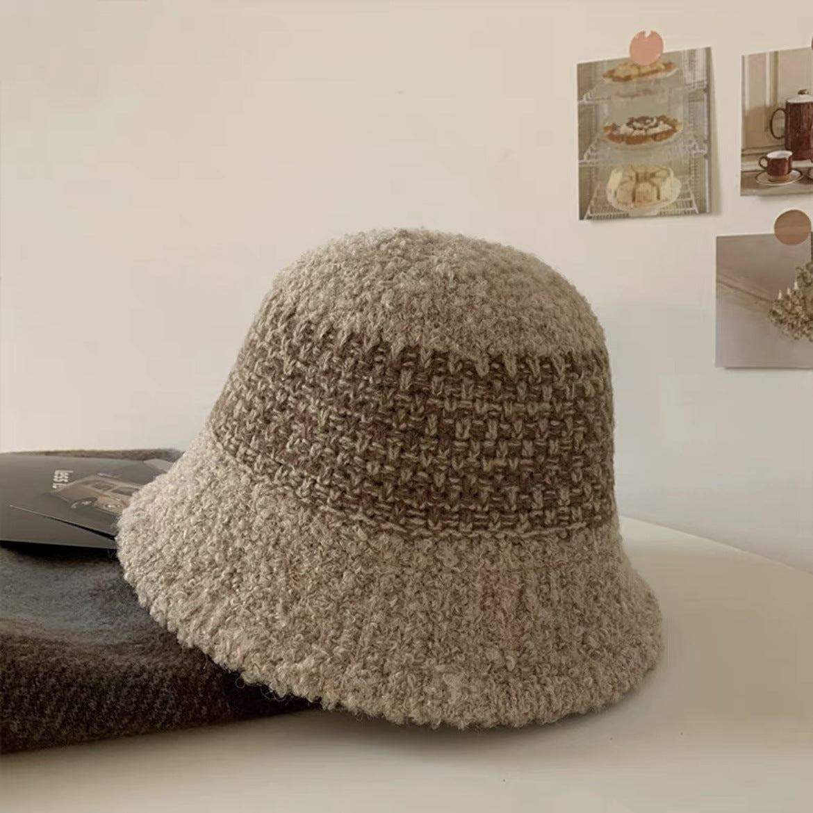 TheCapSpot - Color Matching Wool Knitted Fisherman Hat Children