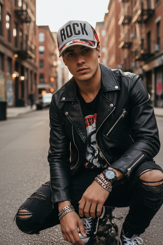 Rock Baseball Cap – Adjustable Unisex Cap | 4 Colors