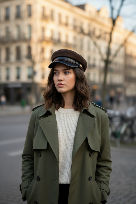 TheCapSpot - Aubrey Flat Top Sailorcap