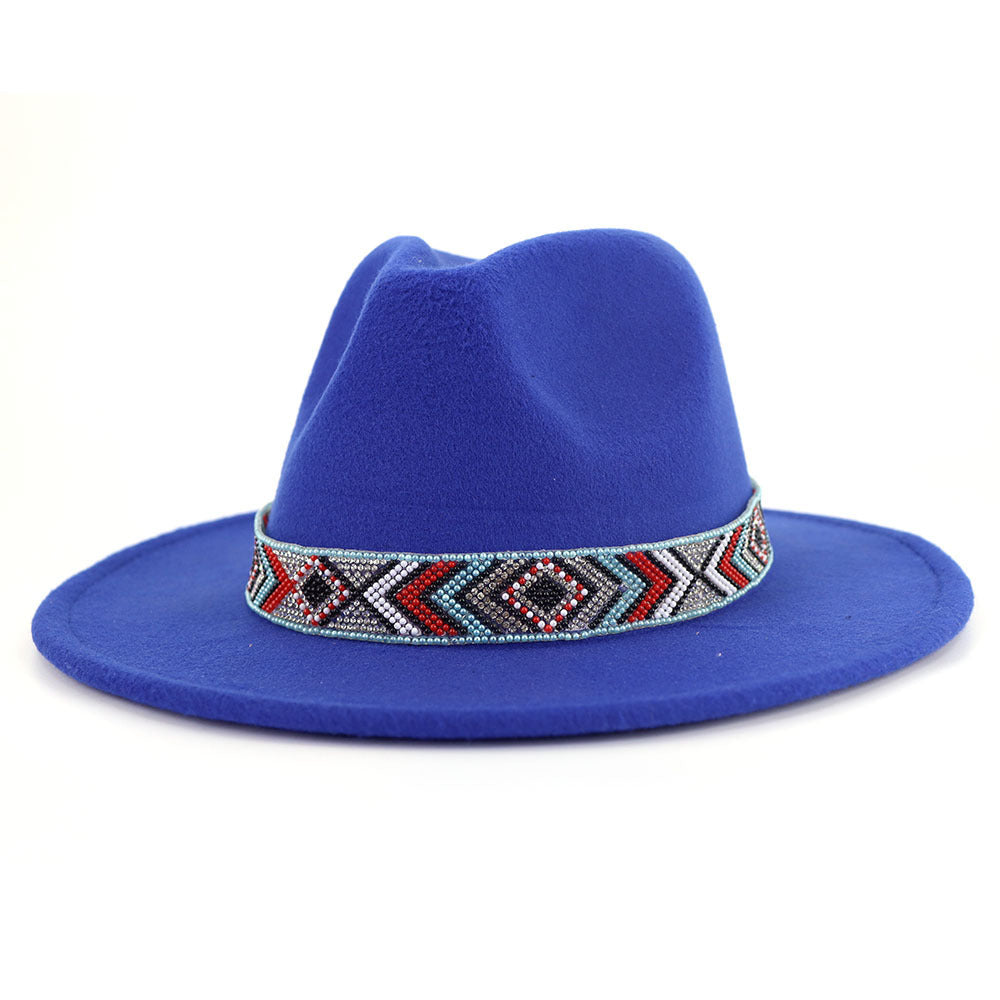 TheCapSpot - Blue Bead Jazz Hat