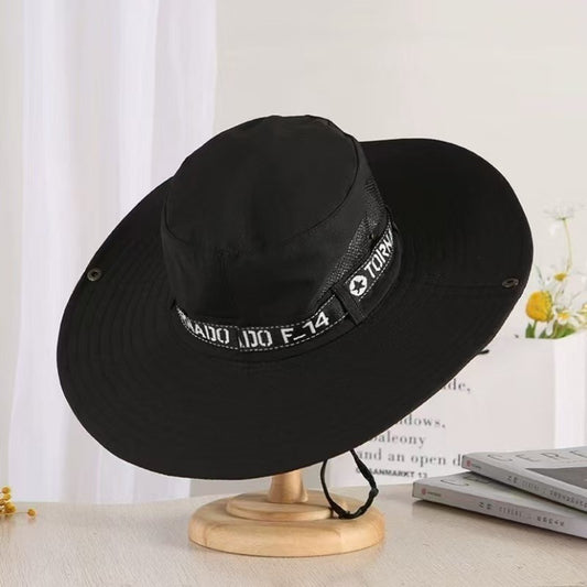 TheCapSpot -Men's Outdoor Deep Top Big Brim Breathable Sun Hat
