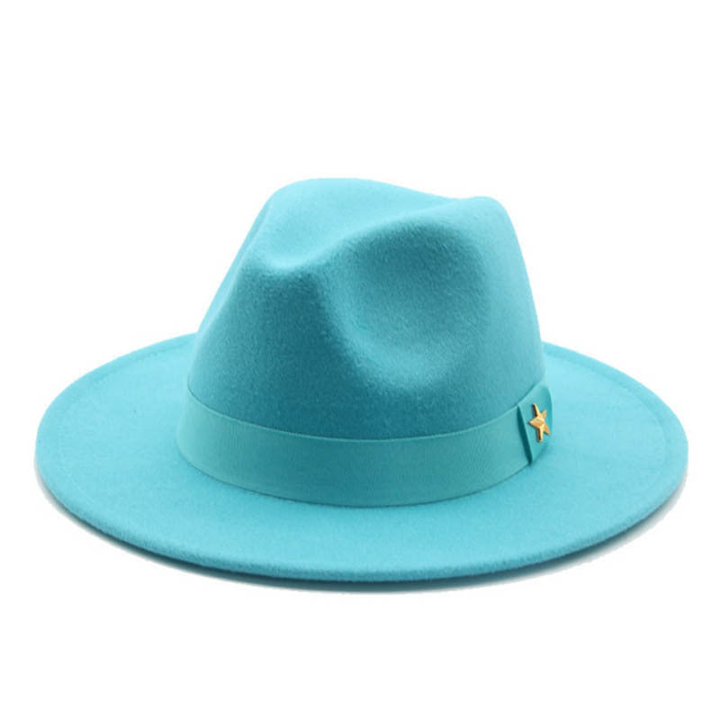 TheCapSpot - Bold Solid Color Fedora Hat
