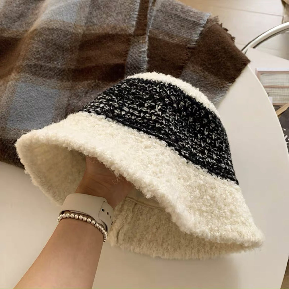 TheCapSpot - Color Matching Wool Knitted Fisherman Hat Children