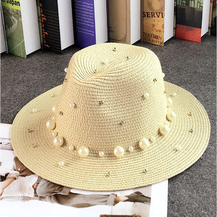 TheCapSpot - Straw Pearl Hat