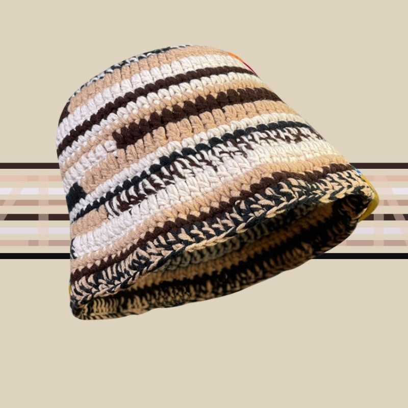 TheCapSpot -Color Handmade Striped Knitted Hat Children
