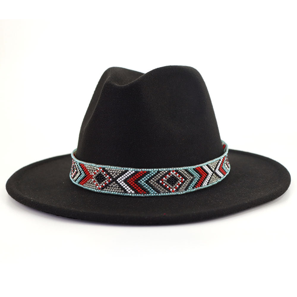 TheCapSpot - Blue Bead Jazz Hat