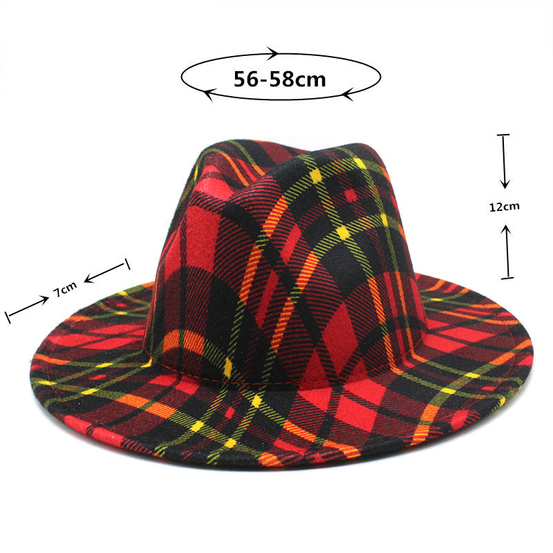 TheCapSpot -Plaid Fedora Hat