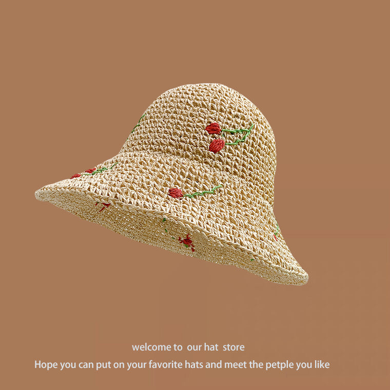 TheCapSpot - Woven Straw Bucket Hat