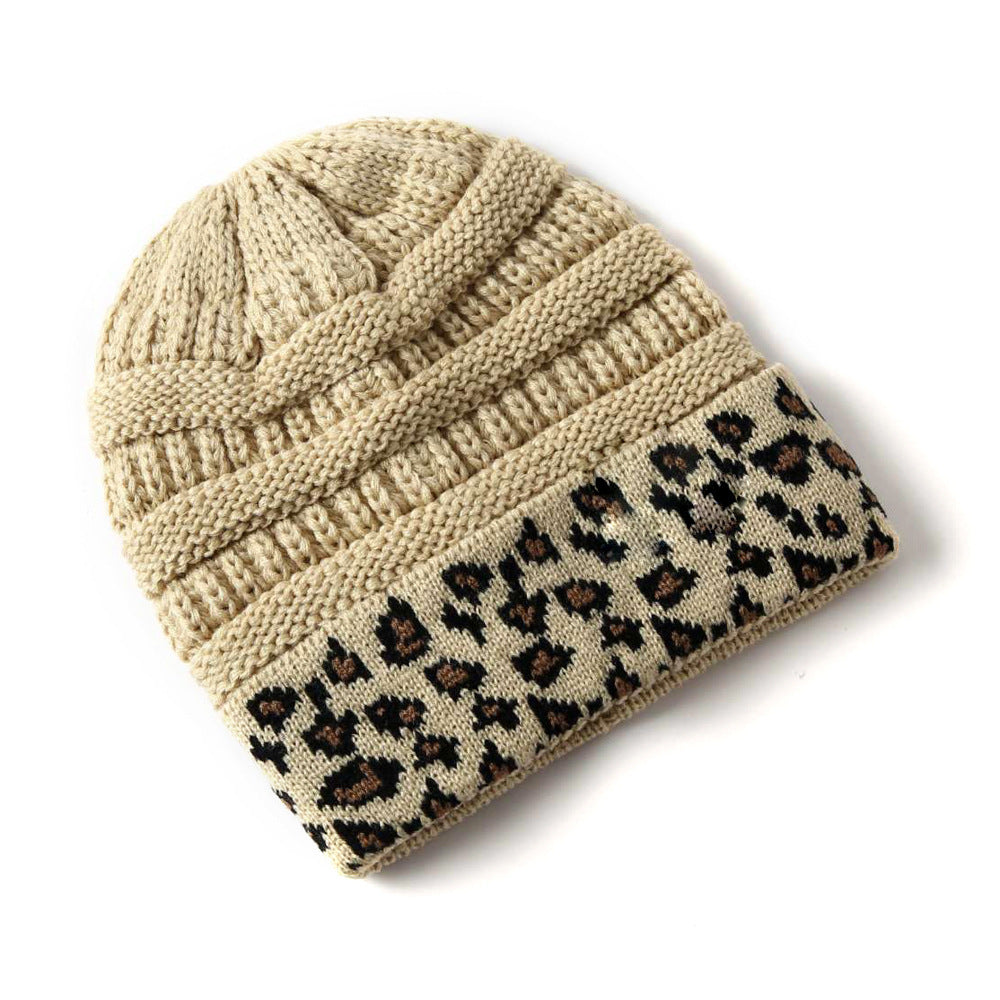 TheCapSpot - Tarver Leopard Print Stocking Cap