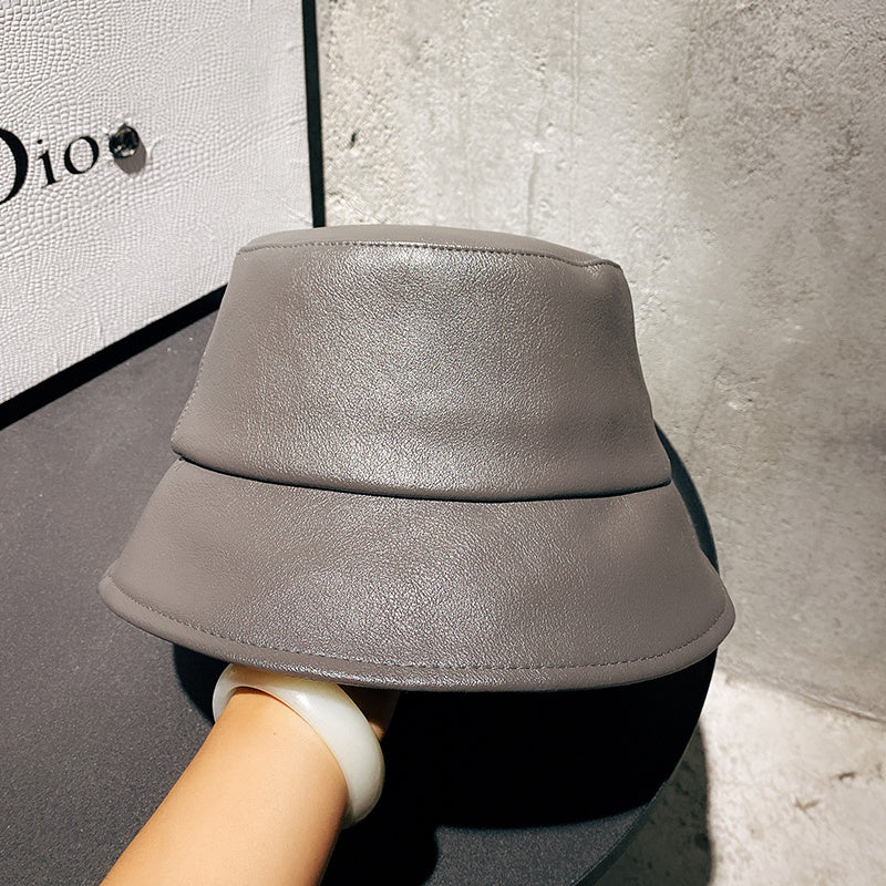 The CapSpot - Leather Basin Hat Wide Brim Cover Face Hat