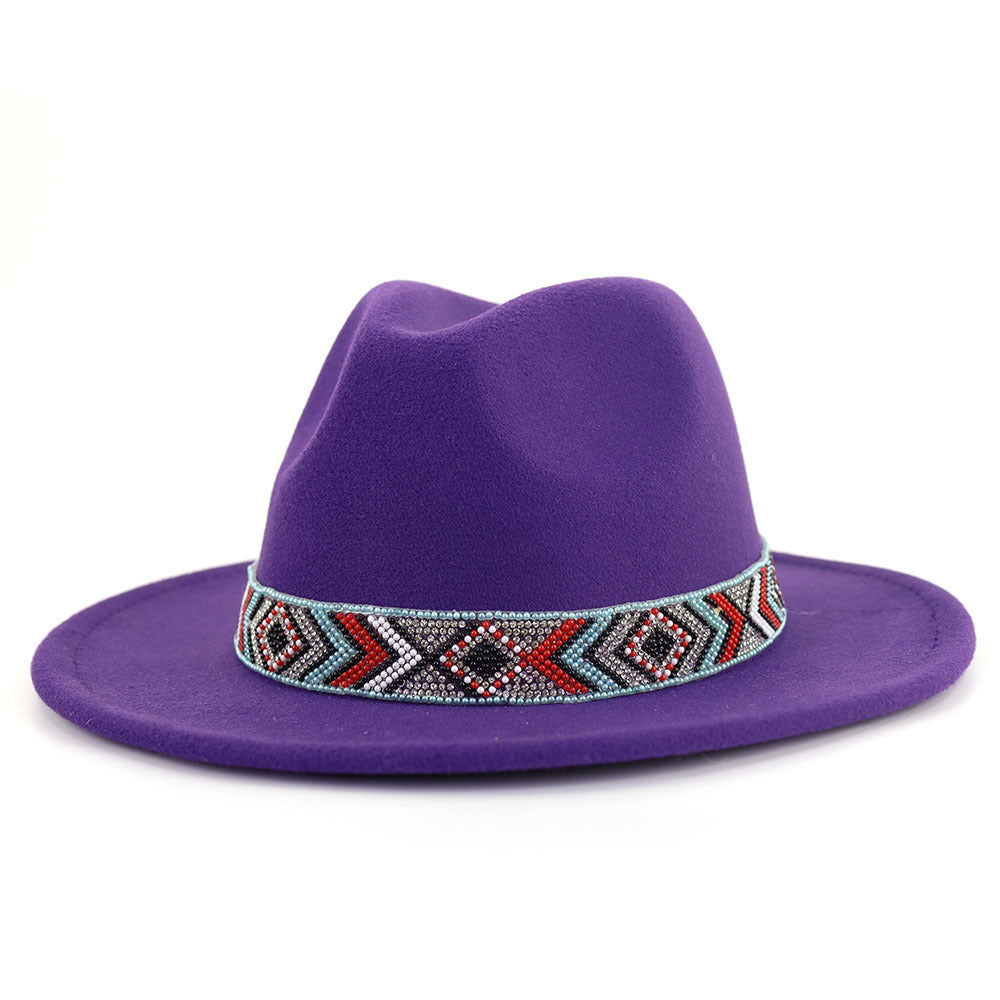TheCapSpot - Blue Bead Jazz Hat