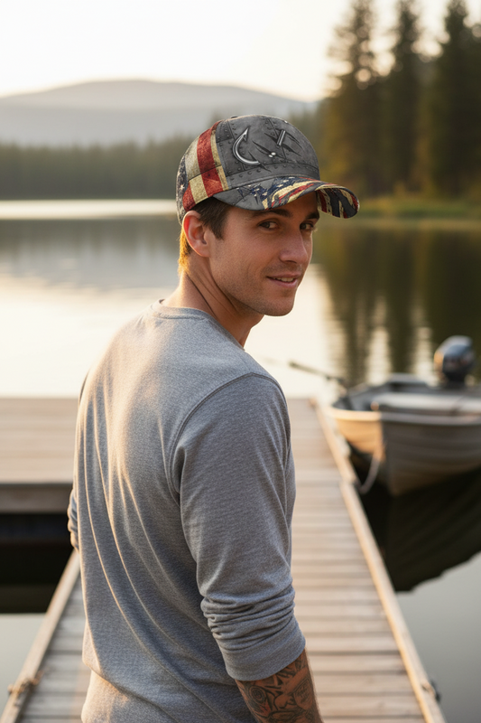 Cunningham Polyester Duck Cap – Wide Brim, Adjustable