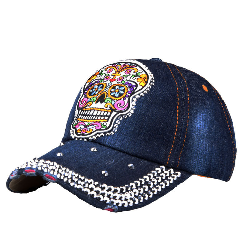 TheCapSpot - Skull Embroidered Baseball Cap