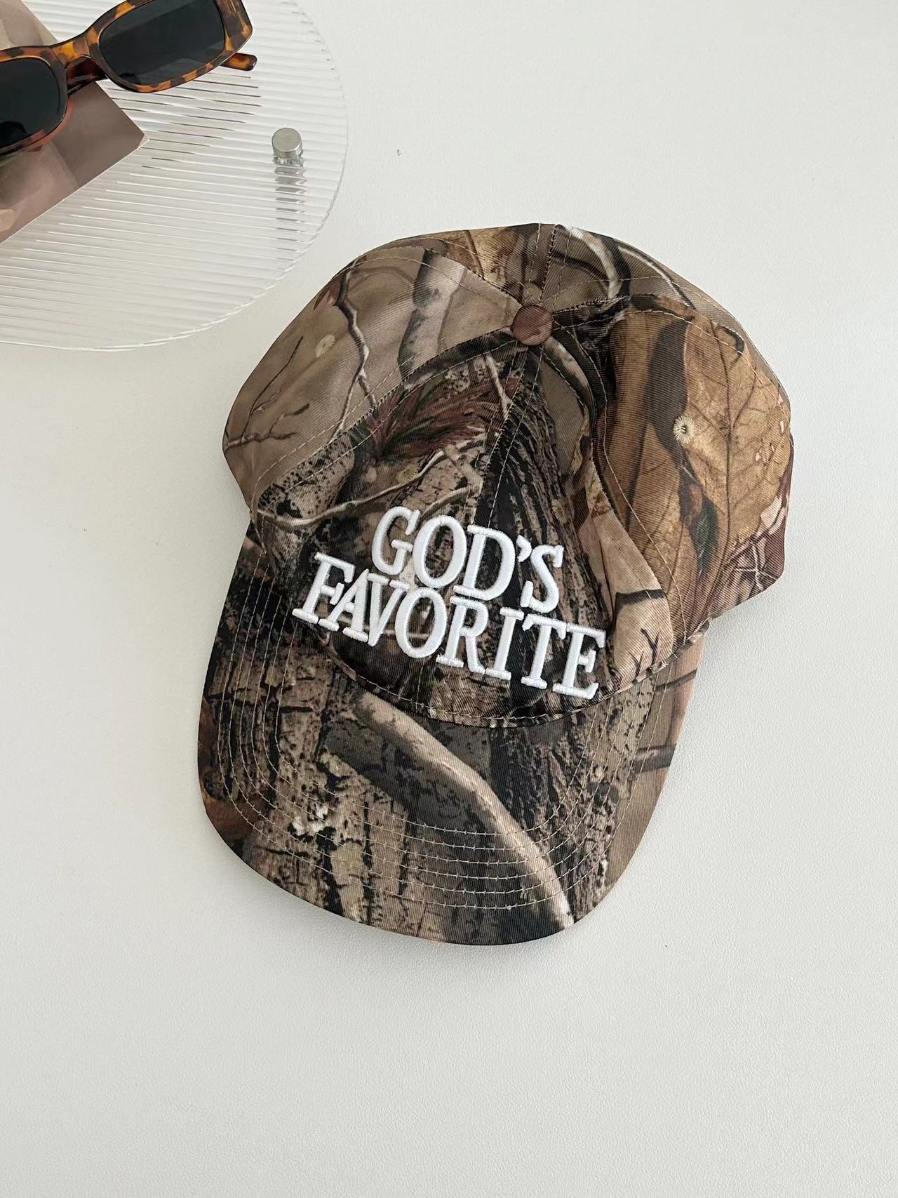 TheCapSpot - Camouflage Distressed Baseball Cap