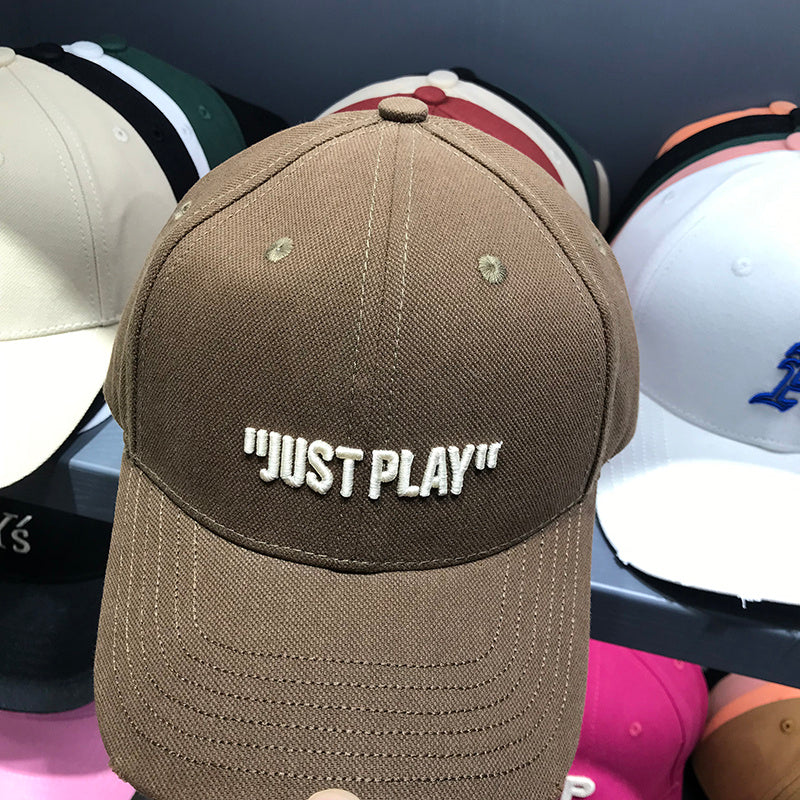 Men And Women Fashion Simple Three-dimensional Letter Duck Tongue Hat