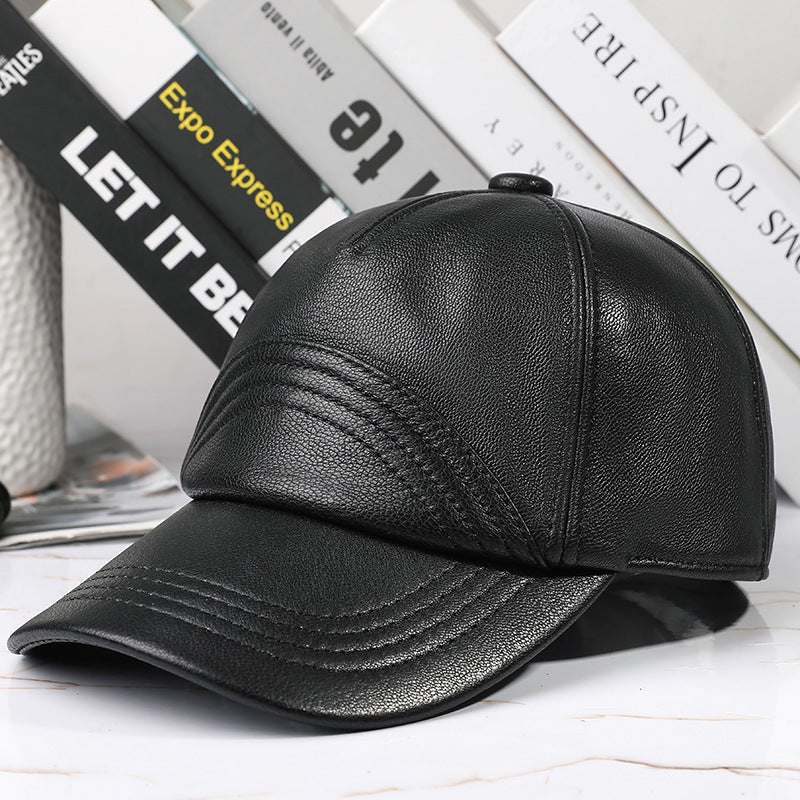 TheCapSpot - Muskogee Genuine Leather Baseball Cap