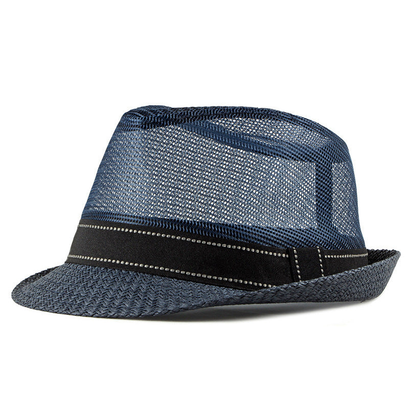 TheCapSpot - Men's Summer Breathable Mesh Straw Hat