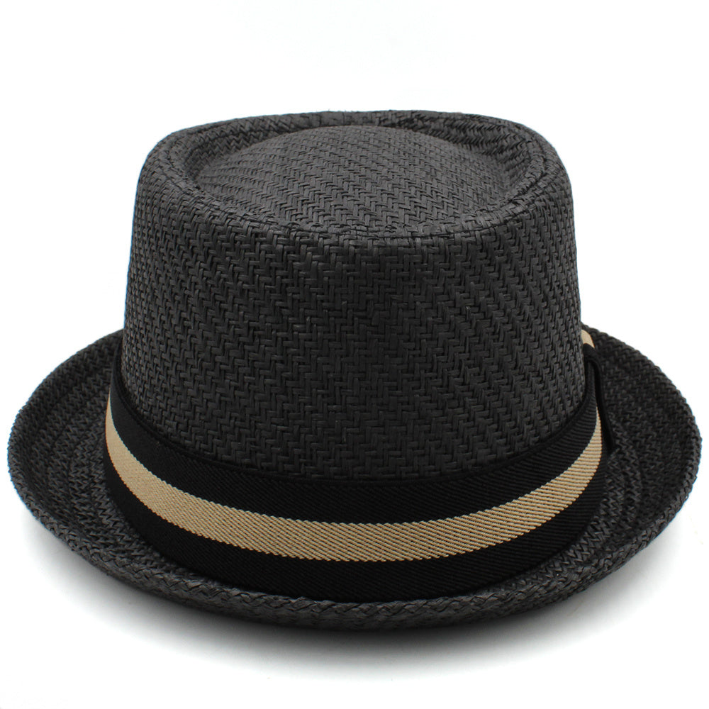 Perkins Classic Unisex Straw Hat, Short Brim