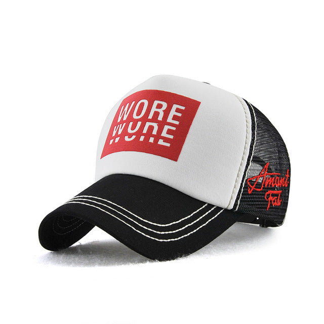 TheCapSpot - Letter Net Cap Baseball Cap