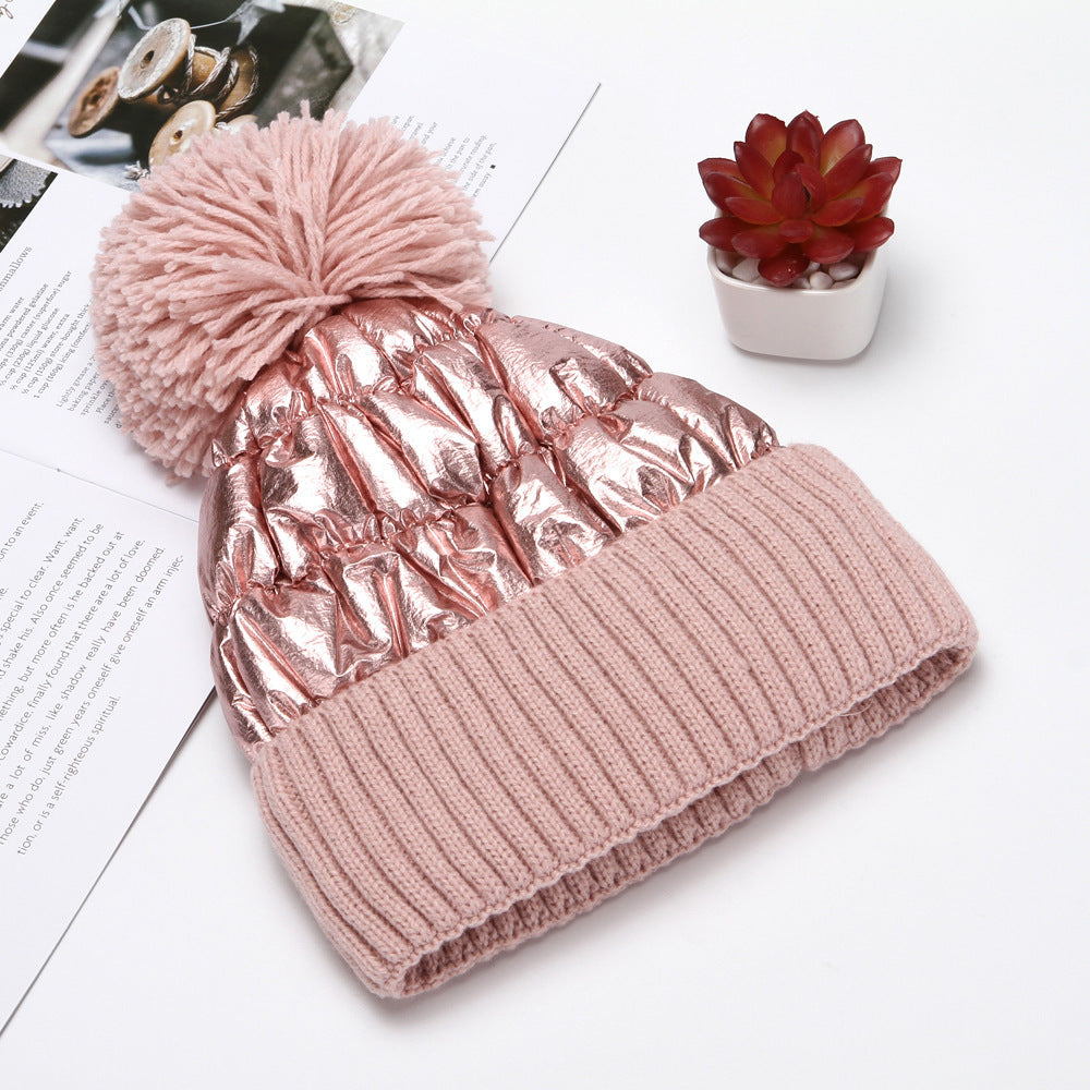 All-match thick woolen hat, ladies warm hat, knitted hat