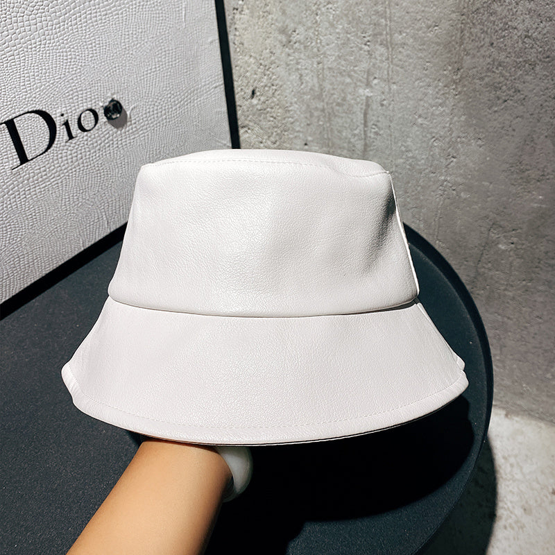 The CapSpot - Leather Basin Hat Wide Brim Cover Face Hat