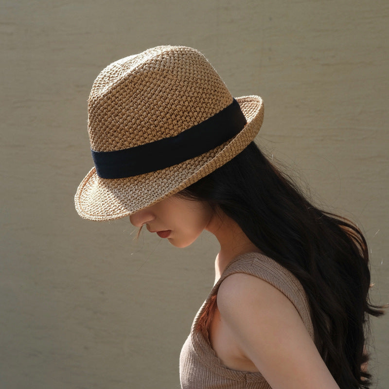 TheCapSpot - Fedora Straw Cap