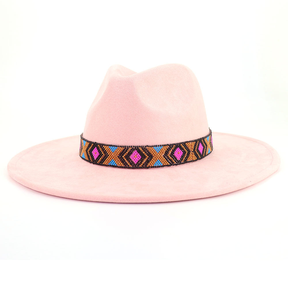 Women's Bohemian Broad-brimmed Hat Flat Edge