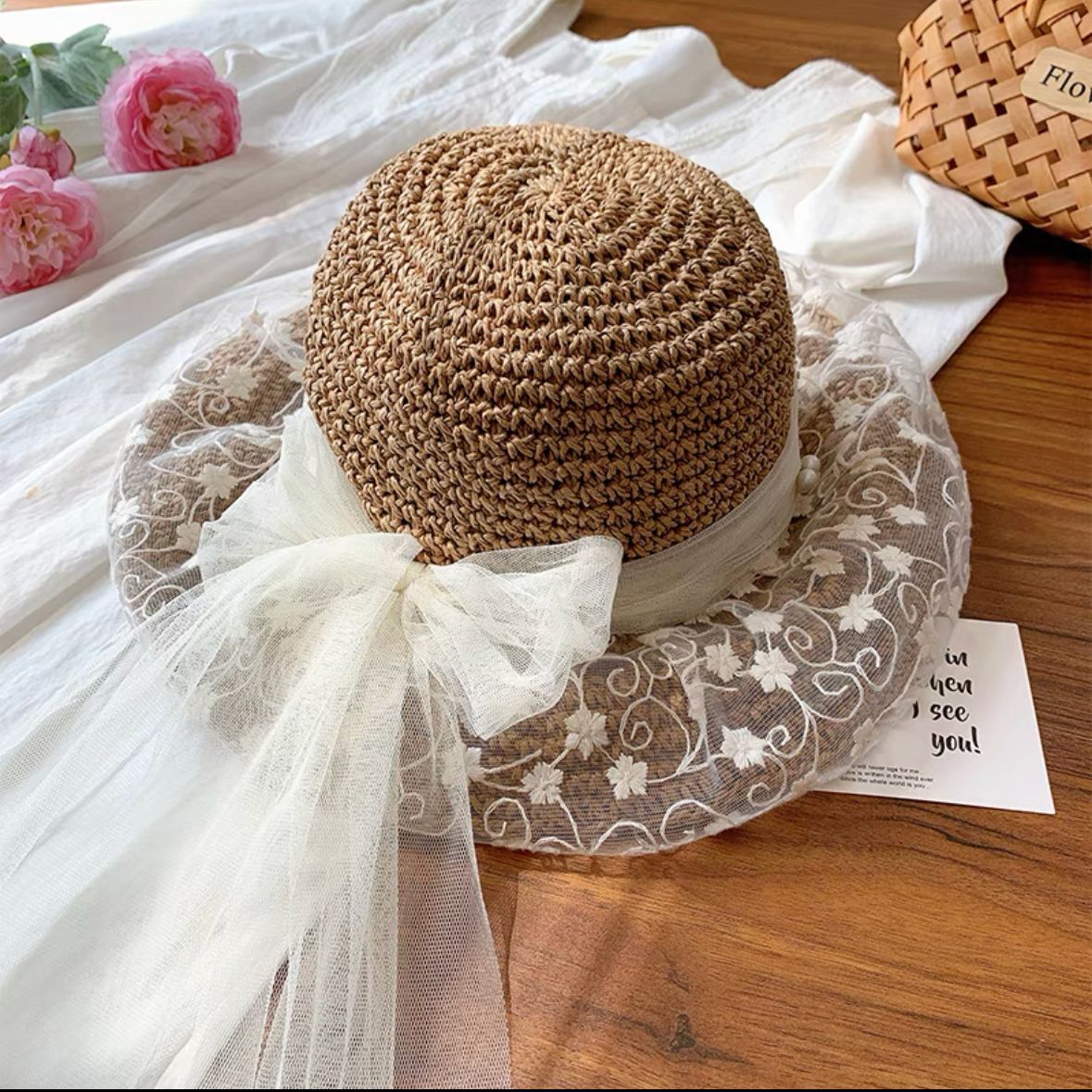 TheCapSpot - Woven Straw Bucket Hat