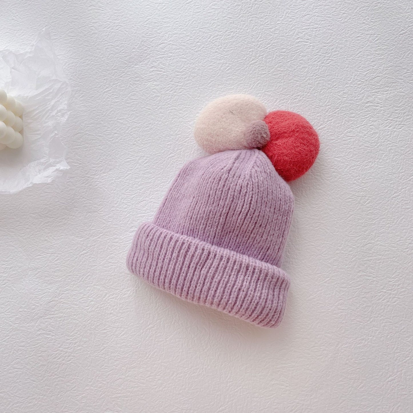 TheCapSpot - Children Princess Bow Knitted Woolen Hat