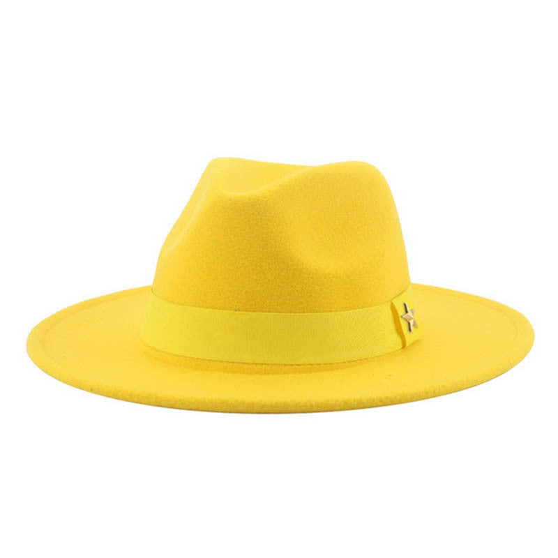 TheCapSpot - Bold Solid Color Fedora Hat