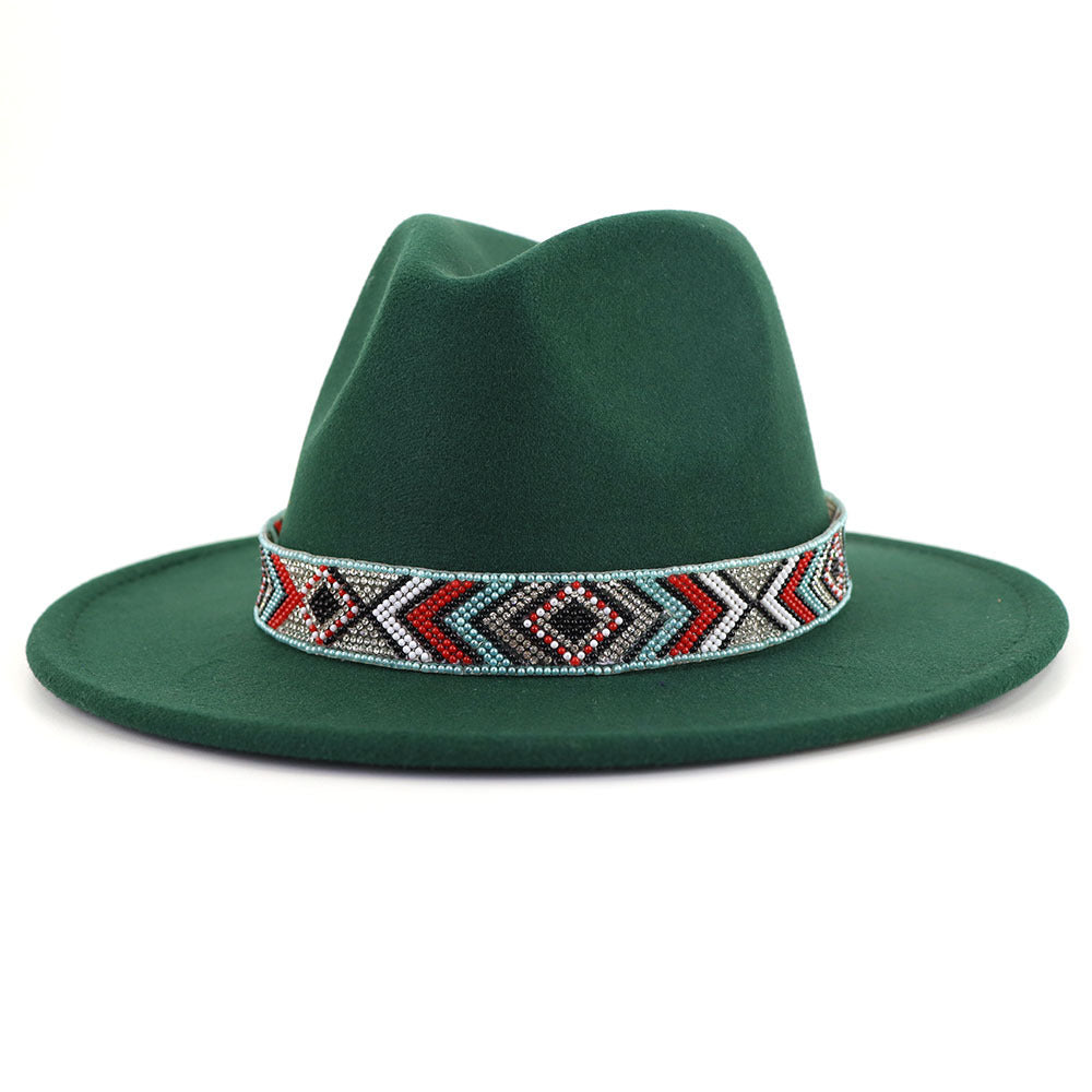 TheCapSpot - Blue Bead Jazz Hat