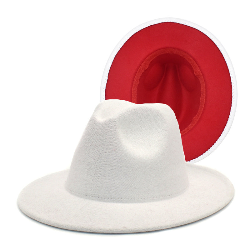 Flat Brim Jazz Hat Men's European And American Popular Hat