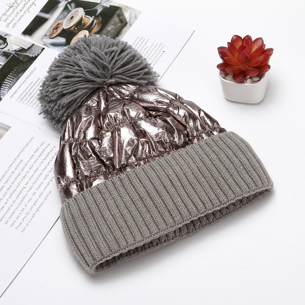 All-match thick woolen hat, ladies warm hat, knitted hat