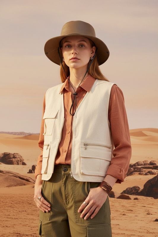 Hemphill Glossy PU Leather Wide Brim Bucket Hat – Street Style
