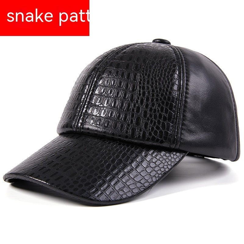 TheCapSpot - Warren Leather Textured Cap