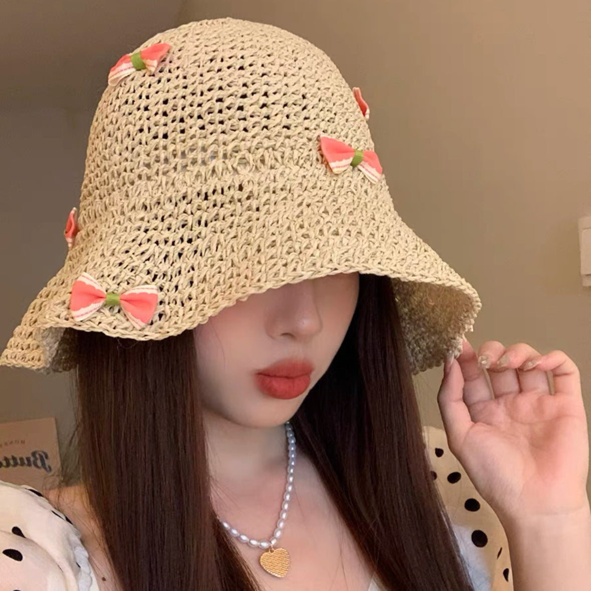 TheCapSpot - Woven Straw Bucket Hat