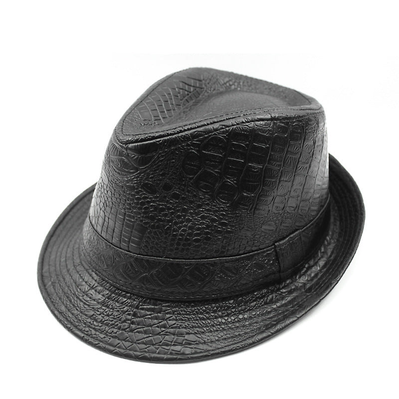 TheCapSpot - Simple British Vintage Jazz Pu Leather Hat