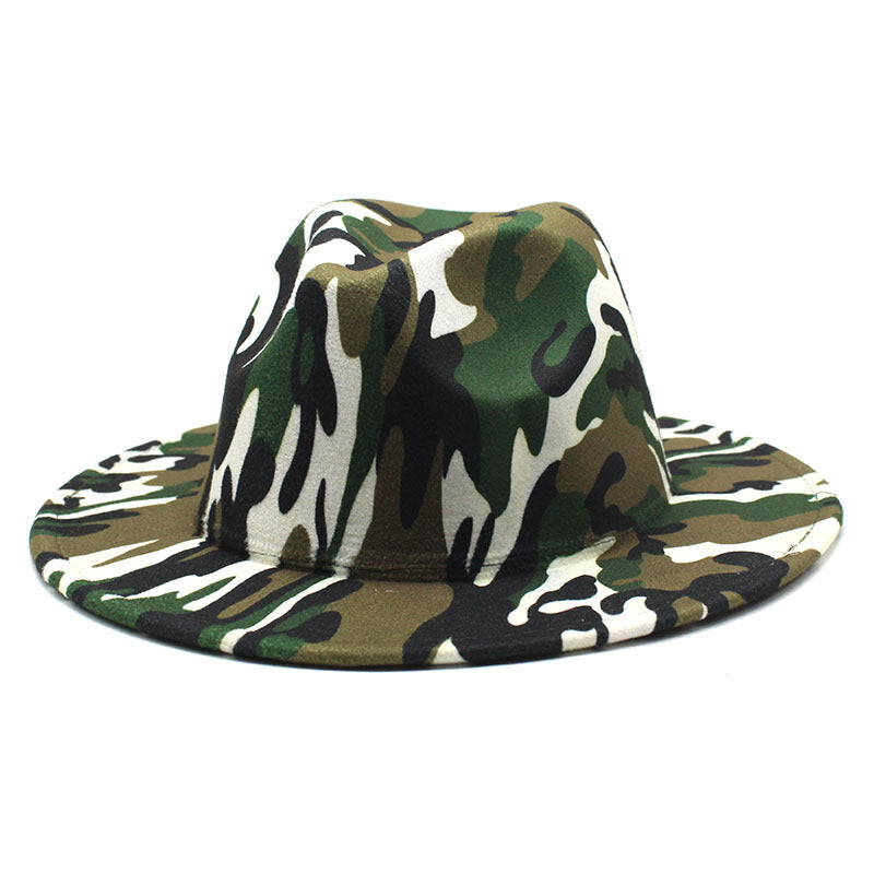 TheCapSpot - Leopard Print Woolen Top Hat