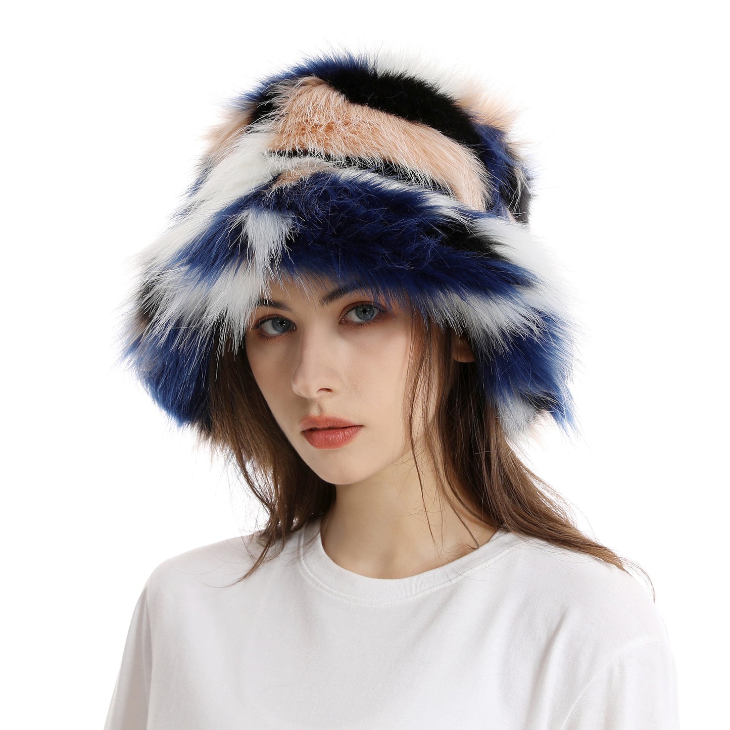 TheCapSpot - Two-Tone Plush Bucket Hat