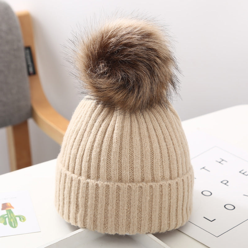 TheCapSpot - Woolen Cap Fur Stocking Cap
