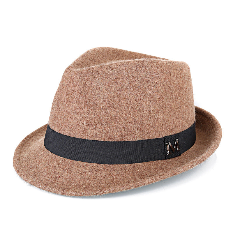 Middle-aged And Elderly Men's Pure Wool Green Hat
