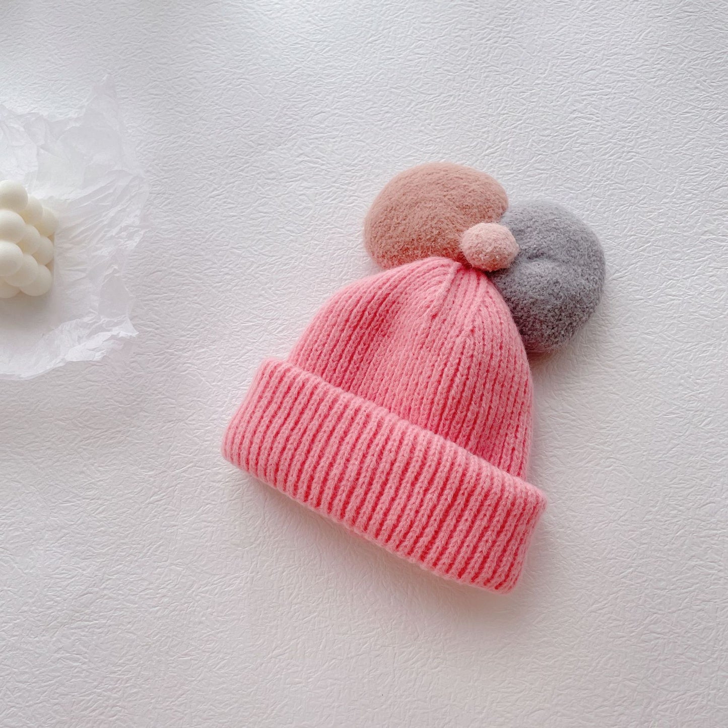 TheCapSpot - Children Princess Bow Knitted Woolen Hat