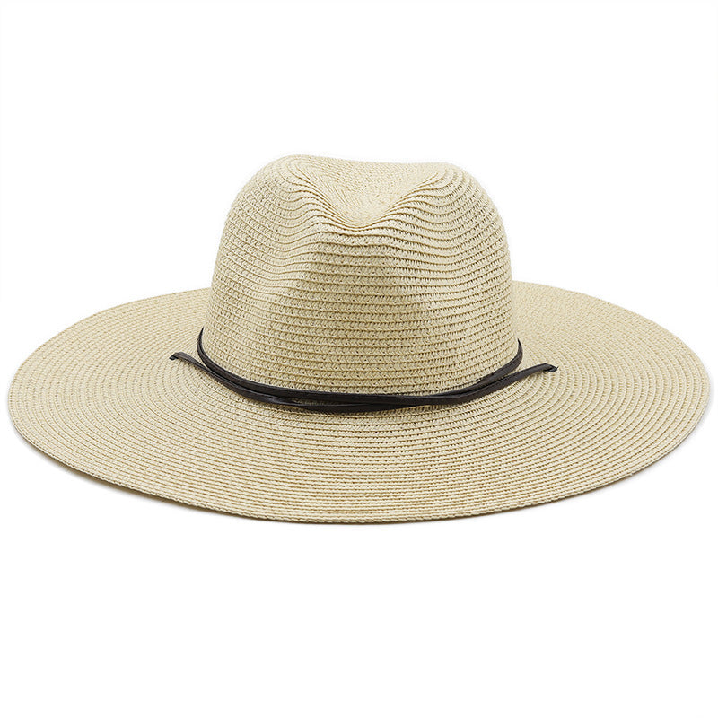 The CapSpot - Windproof Rope Flat Big Brim Hat