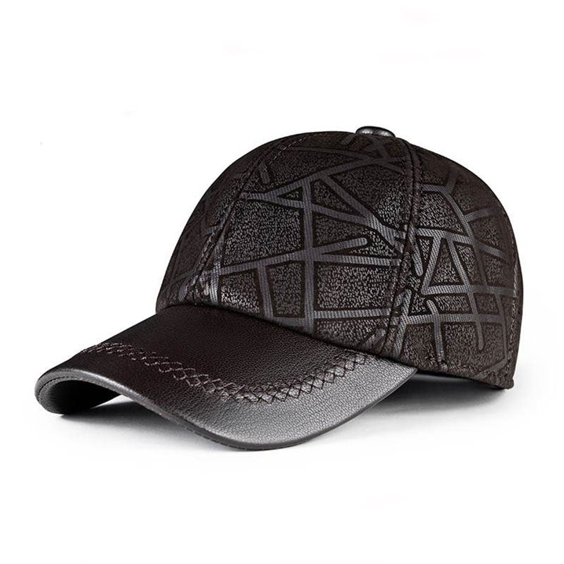TheCapSpot - Davidson Genuine Leather Baseball Cap