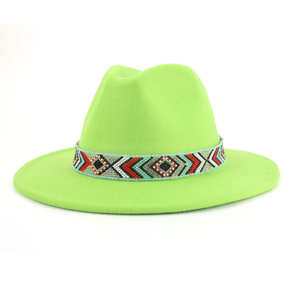 TheCapSpot - Blue Bead Jazz Hat