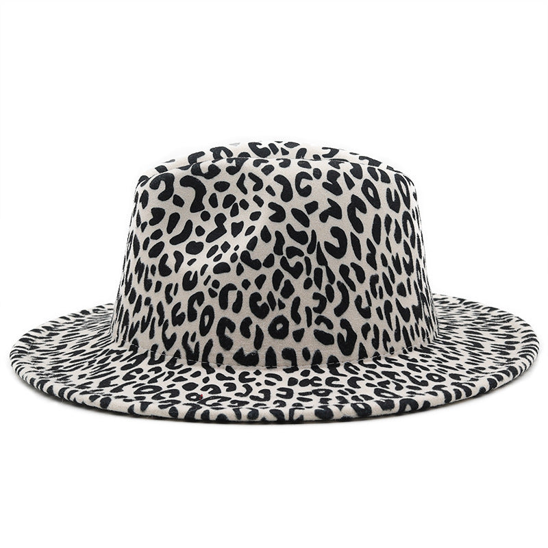 TheCapSpot - Leopard Print Fedora Hat