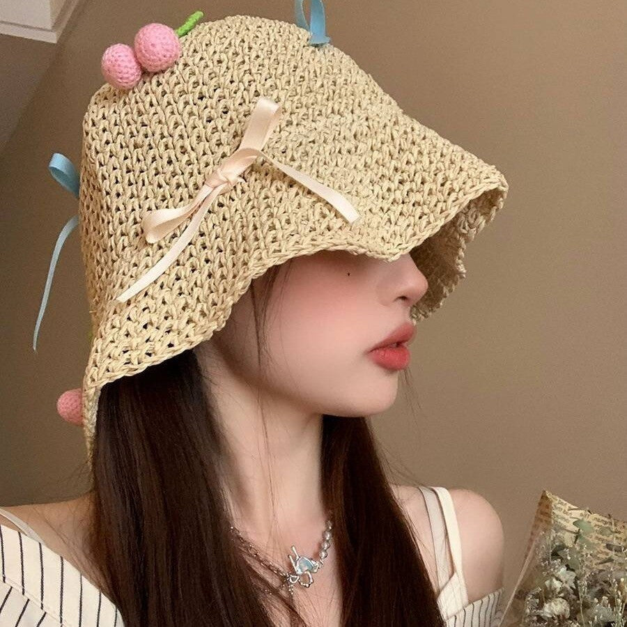 TheCapSpot - Woven Straw Bucket Hat