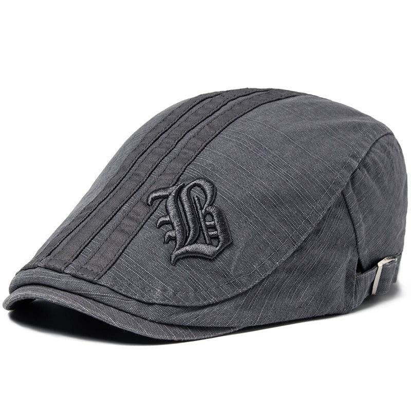 TheCapSpot - Letter Embroidered Beret