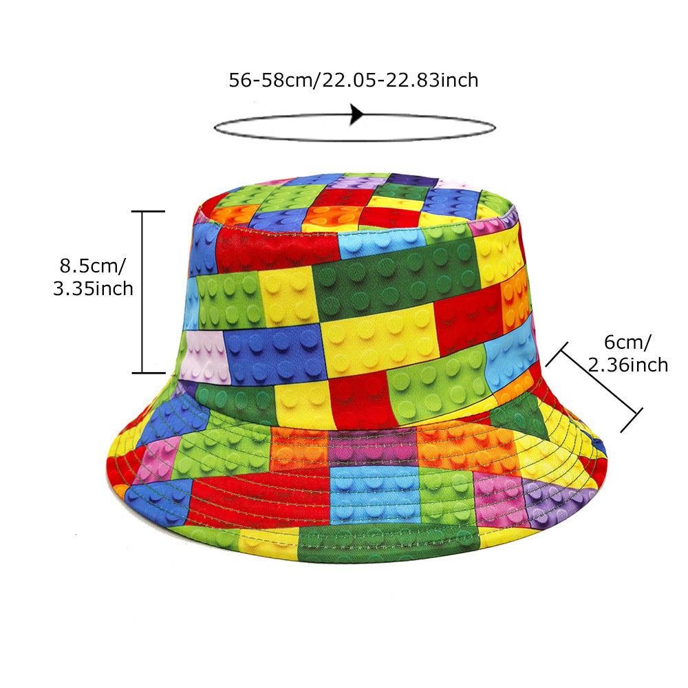 TheCapSpot - Block Pattern Bucket Hat