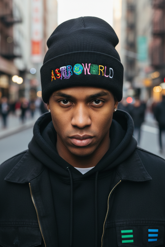 Acrylic Knitted Hats For Men And Women With Letter Embroidery